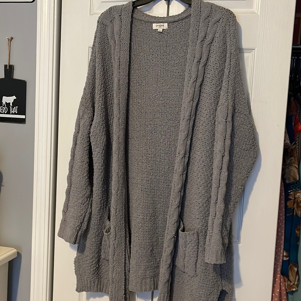 Blueish grey cardigan